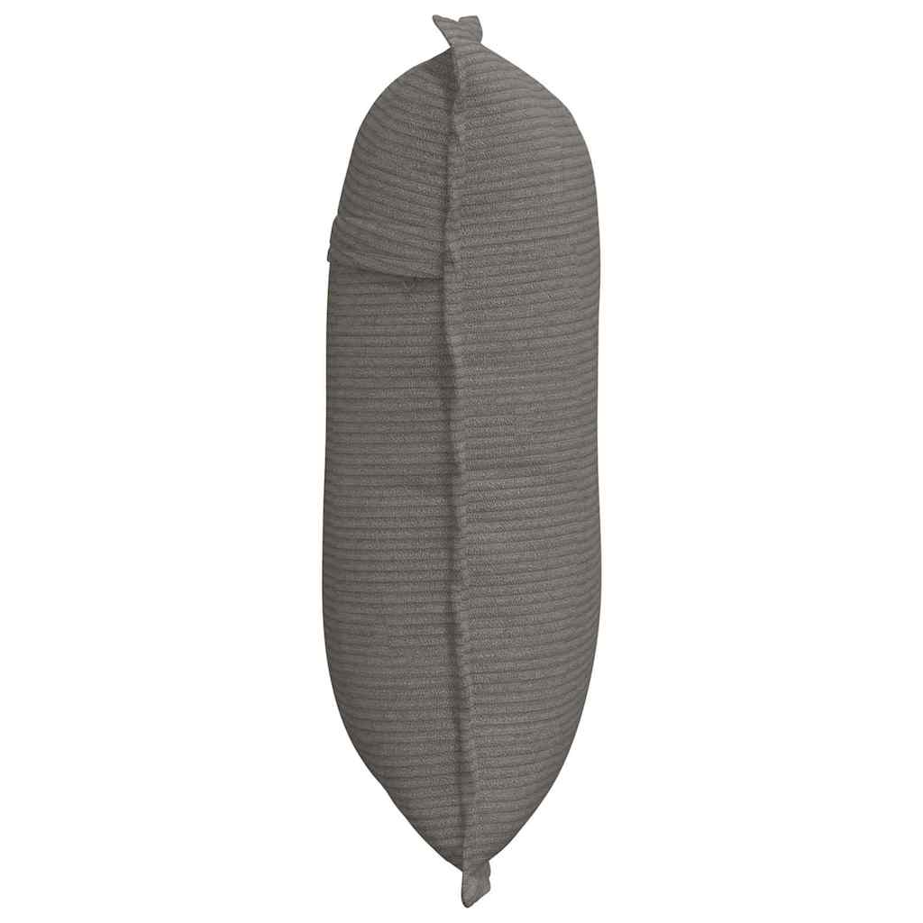 Cuscino per Schiena Grigio Chiaro 50 x 45 cm Tessuto in Cords