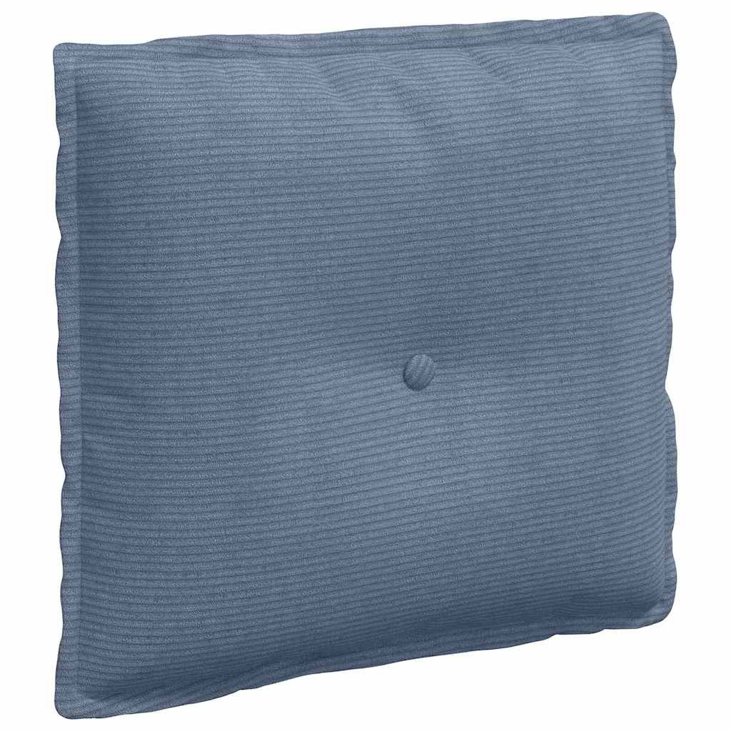 Cuscino per Schiena Blu 50 x 45 cm Tessuto in Cords