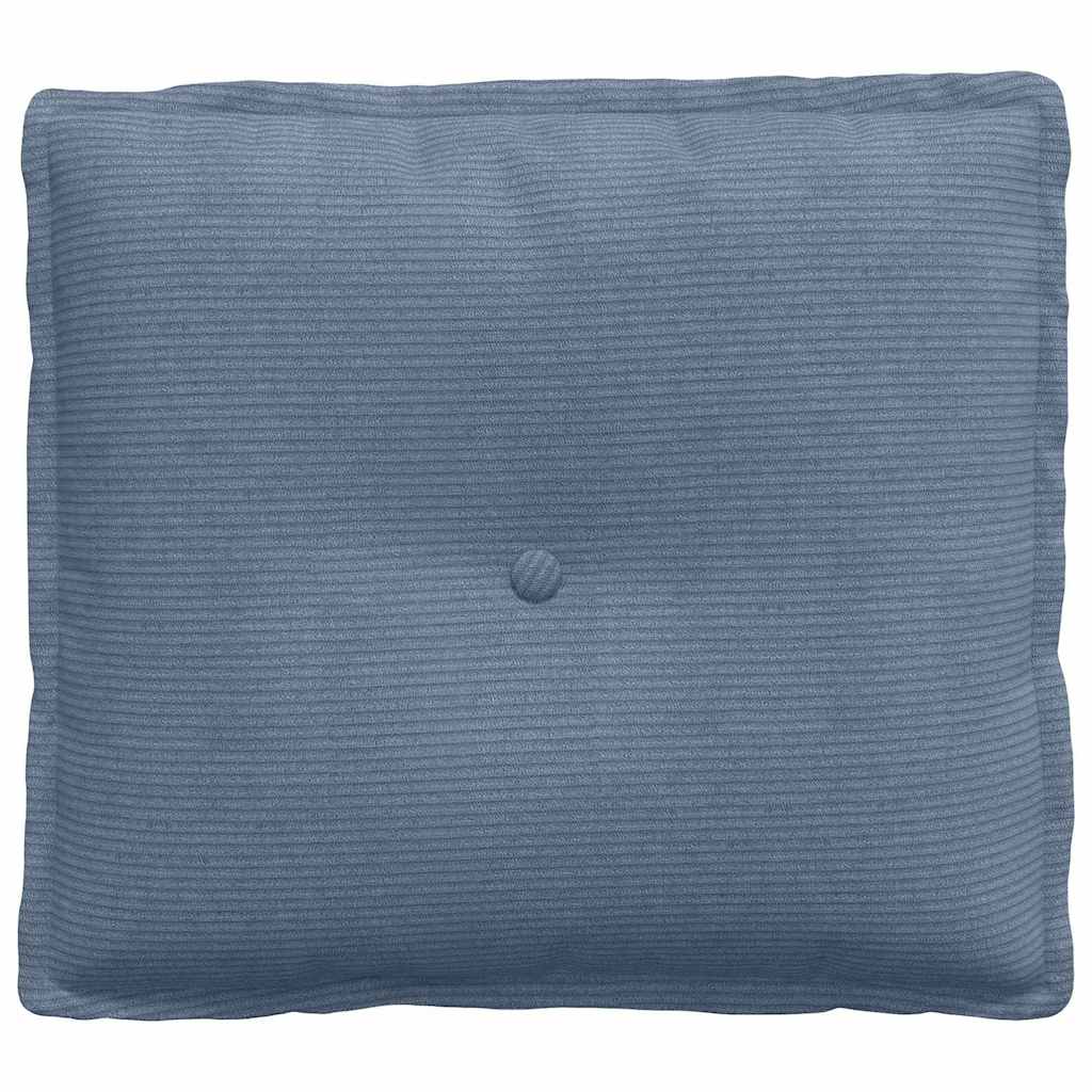 Cuscino per Schiena Blu 50 x 45 cm Tessuto in Cords