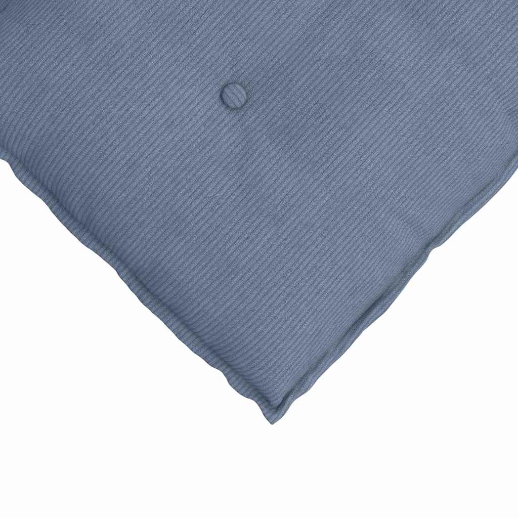 Cuscino per Schiena Blu 50 x 45 cm Tessuto in Cords