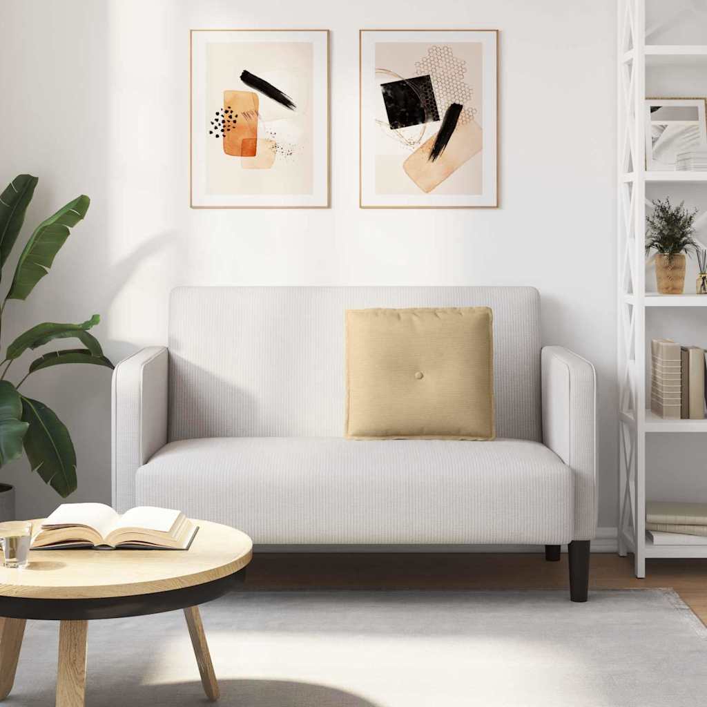 Cuscino per Schiena Grigio Verde 50 x 45 cm Tessuto in Cords