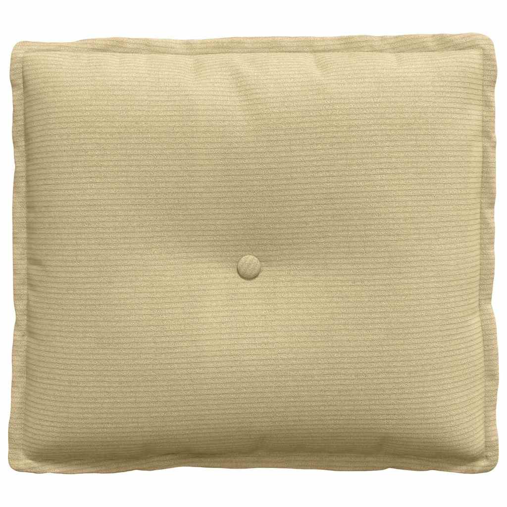 Cuscino per Schiena Grigio Verde 50 x 45 cm Tessuto in Cords