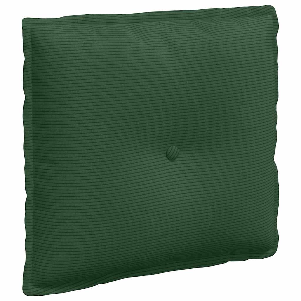 Cuscino per Schiena Verde Giungla 50 x 45 cm Tessuto in Cords