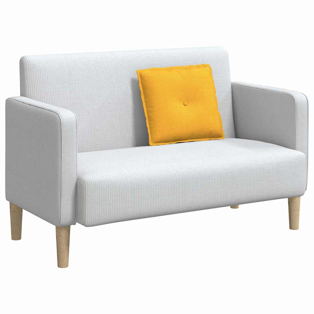 Cuscino per Schiena Giallo Chiaro 50 x 45 cm Tessuto in Cords