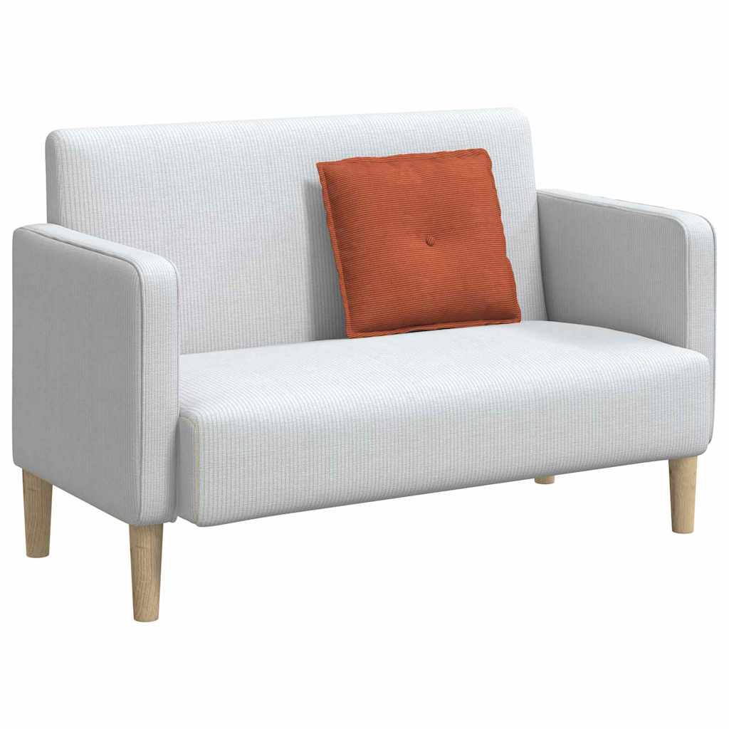 Cuscino per Schiena Rosso Arancio 50 x 45 cm Tessuto in Cords