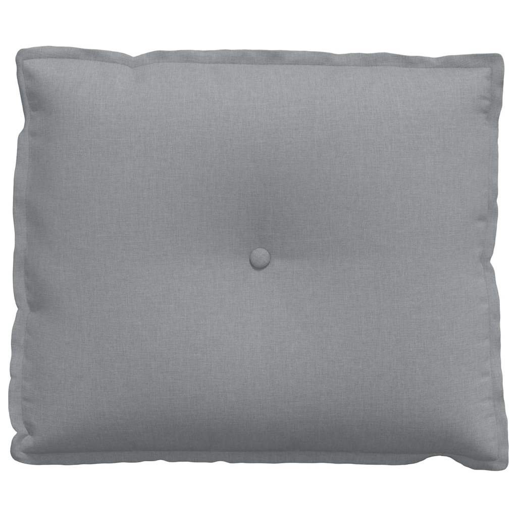 Cuscino per Schiena Grigio chiaro 60 x 19 x 50 cm Tessuto