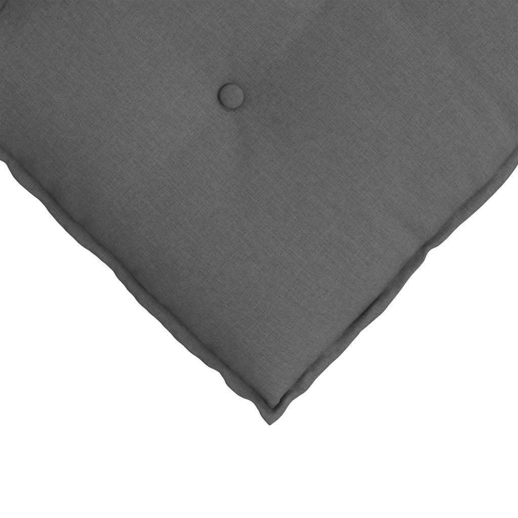 Cuscino per Schiena Grigio scuro 60 x 19 x 50 cm Tessuto