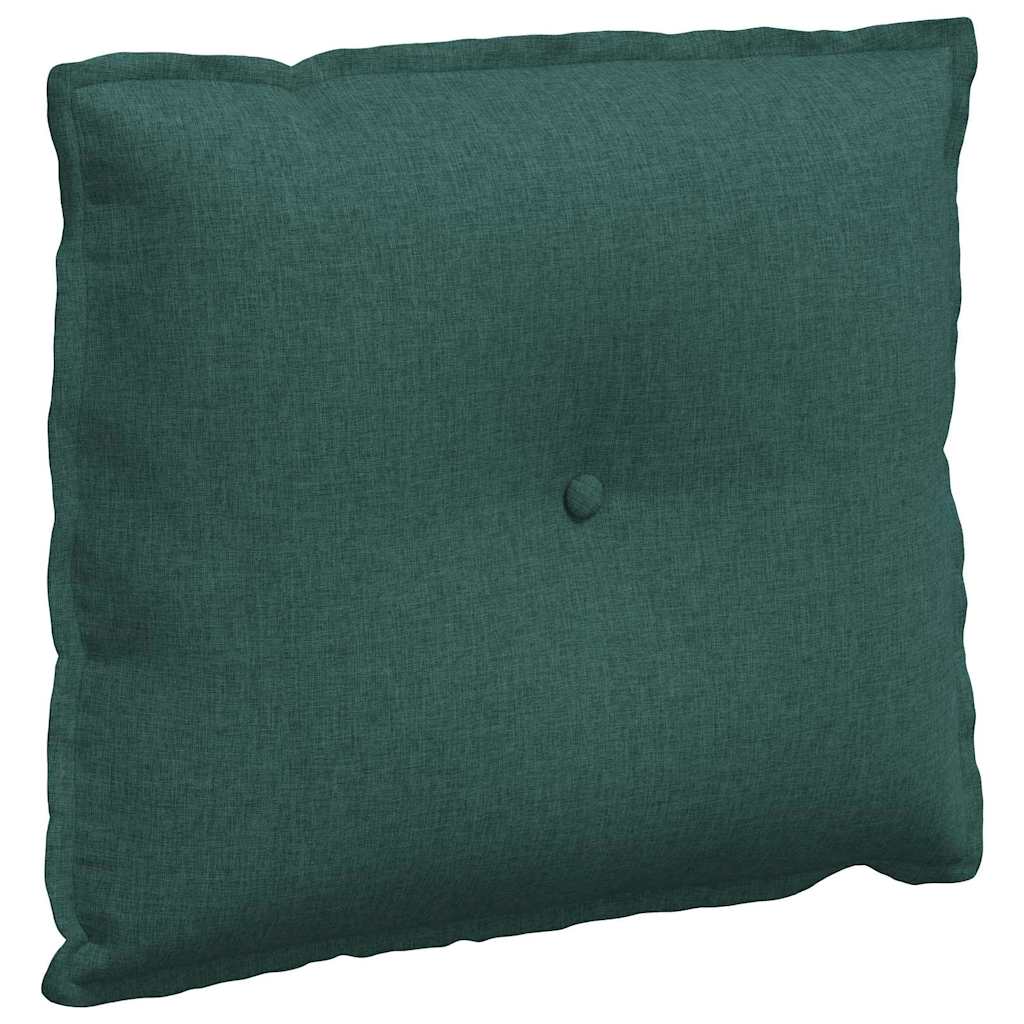Cuscino per Schiena Verde Scuro 60 x 19 x 50 cm Tessuto