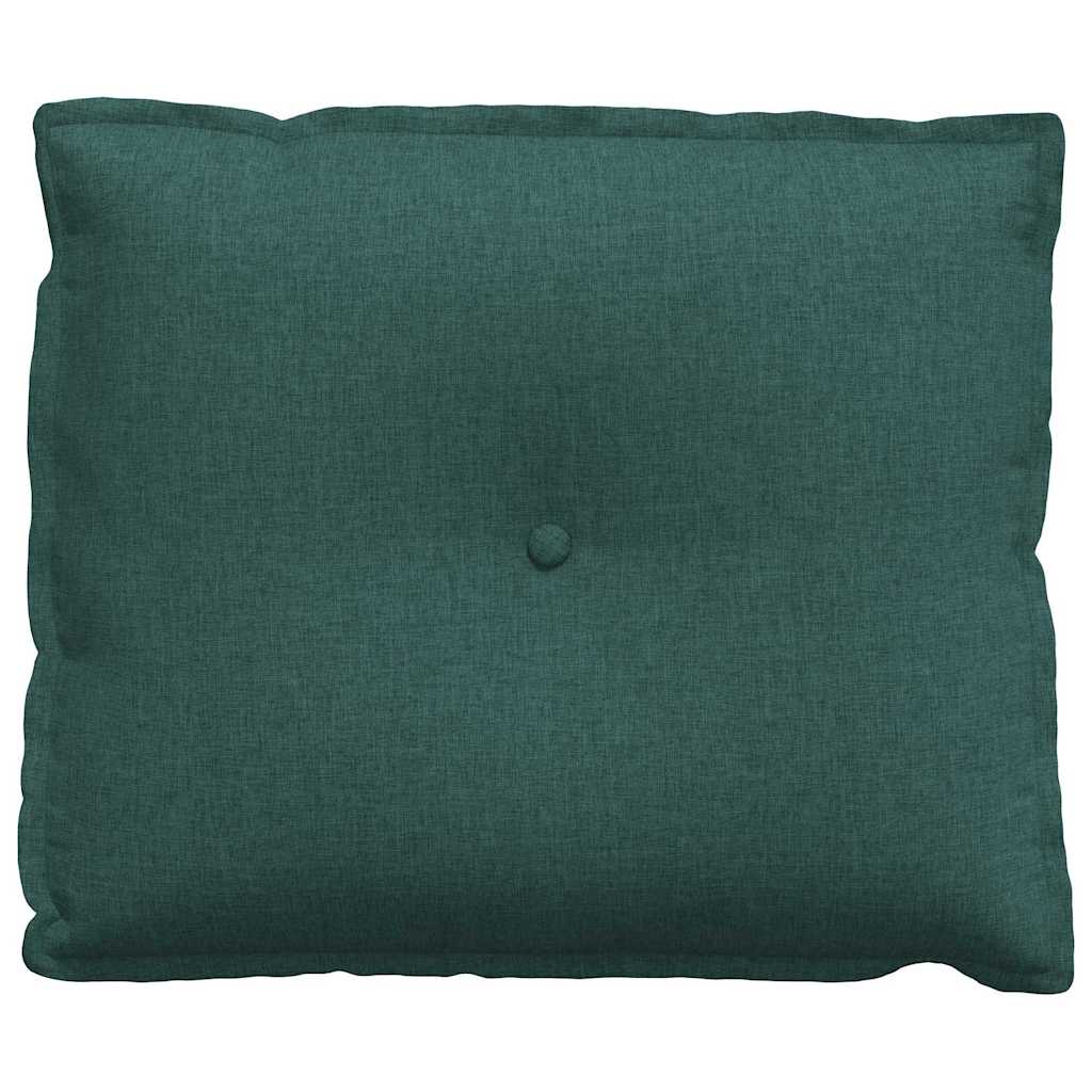 Cuscino per Schiena Verde Scuro 60 x 19 x 50 cm Tessuto