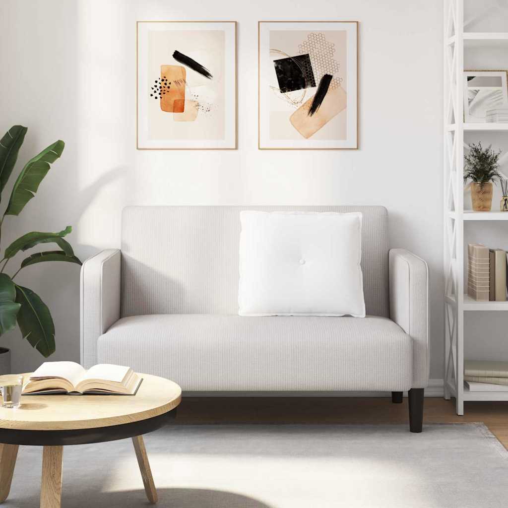 Cuscino per Schiena Bianco 60 x 19 x 50 cm Tessuto