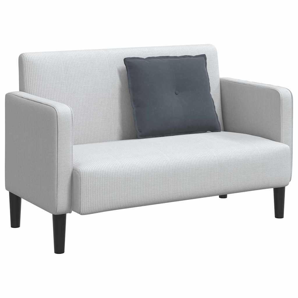 Cuscino per Schiena Grigio Scuro 60 x 50 cm Tessuto in Cords