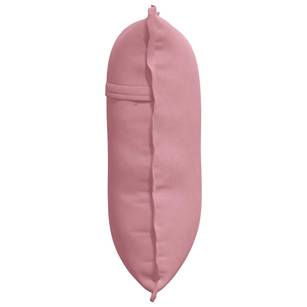 Cuscino per Schiena Rosa 60 x 50 cm Tessuto in Cords