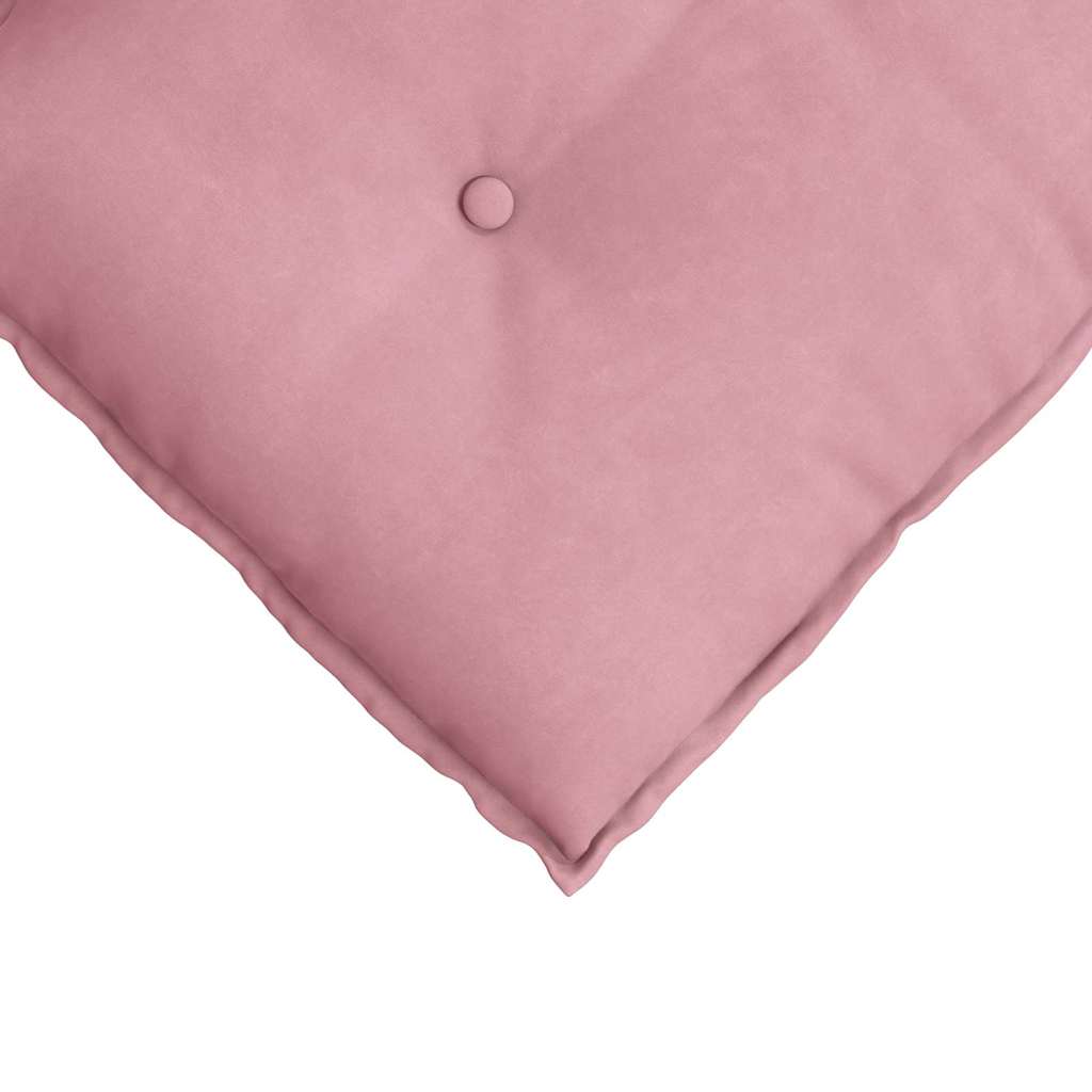 Cuscino per Schiena Rosa 60 x 50 cm Tessuto in Cords