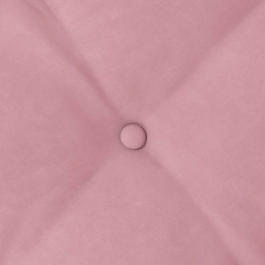 Cuscino per Schiena Rosa 60 x 50 cm Tessuto in Cords