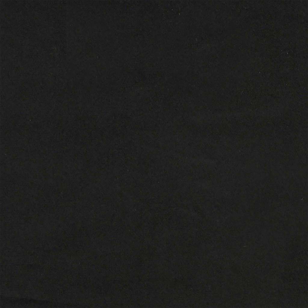 Cuscino per Schiena Nero 60 x 50 cm Tessuto in Cords