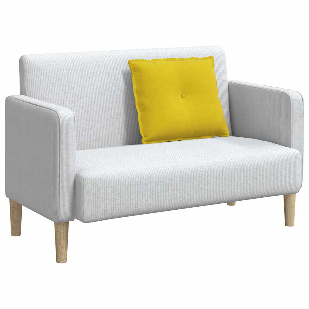 Cuscino per Schiena Giallo 60 x 50 cm Tessuto in Cords