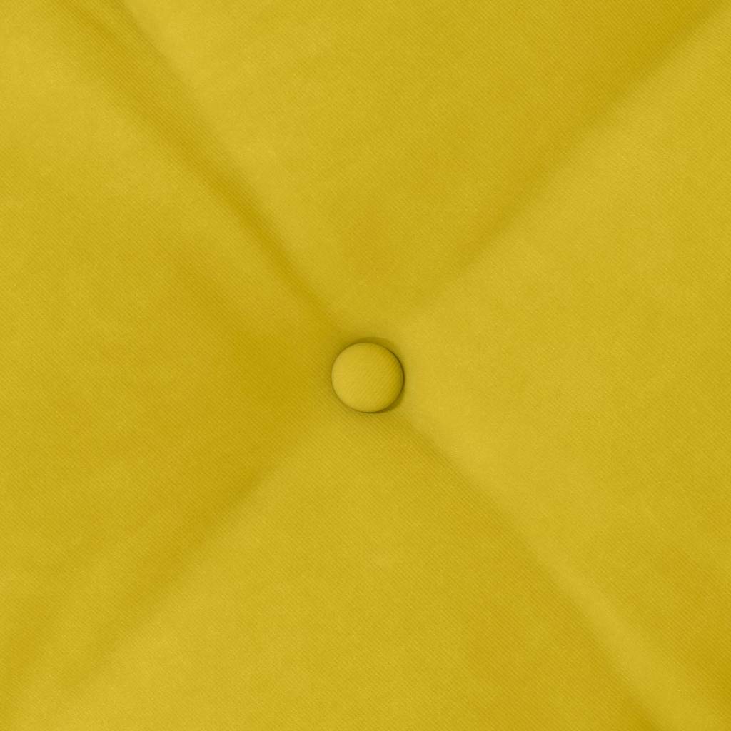 Cuscino per Schiena Giallo 60 x 50 cm Tessuto in Cords