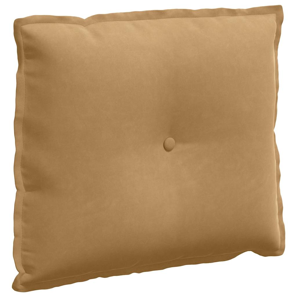 Cuscino per Schiena Marrone 60 x 50 cm Tessuto in Cords