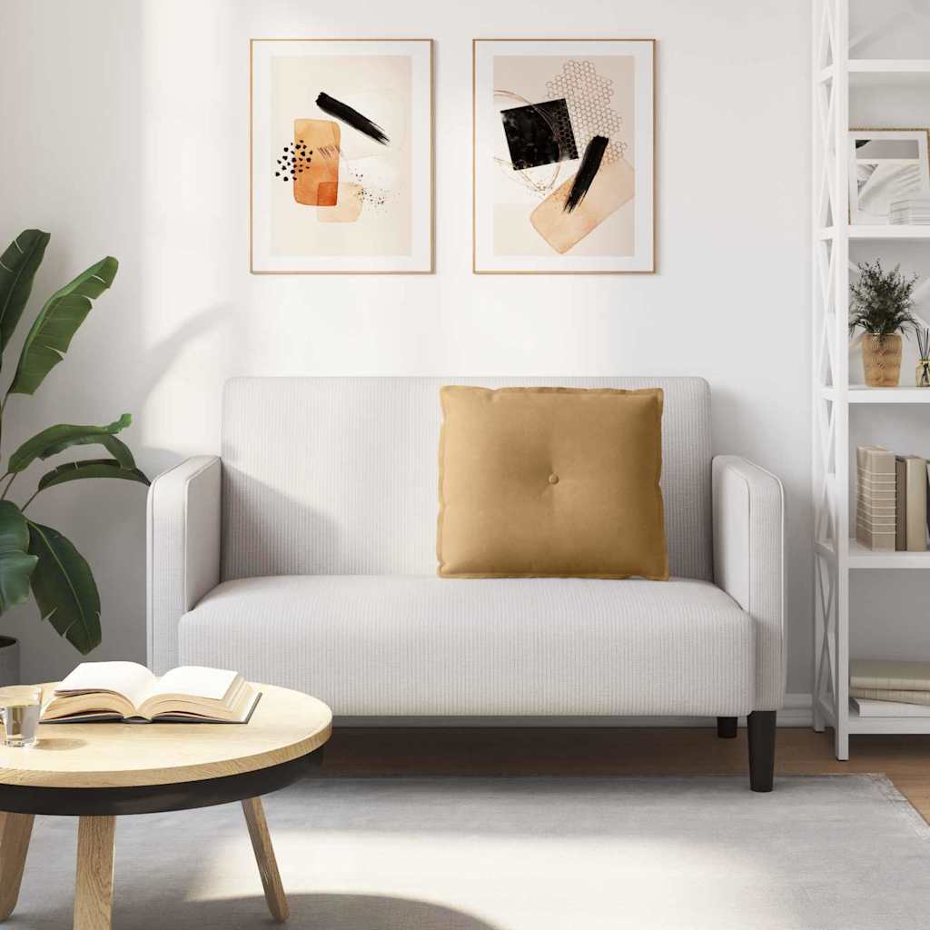 Cuscino per Schiena Marrone 60 x 50 cm Tessuto in Cords