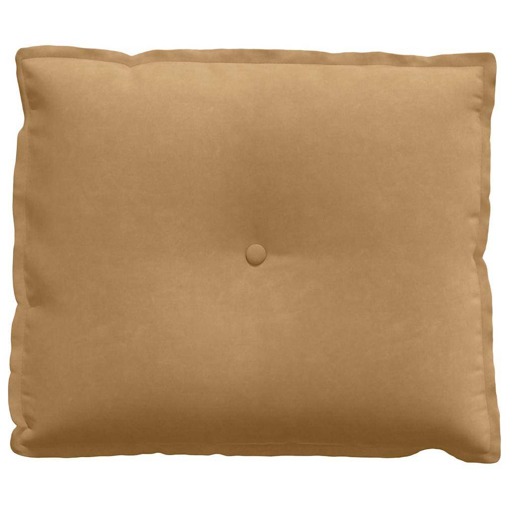 Cuscino per Schiena Marrone 60 x 50 cm Tessuto in Cords