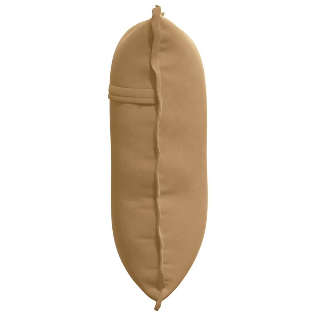 Cuscino per Schiena Marrone 60 x 50 cm Tessuto in Cords