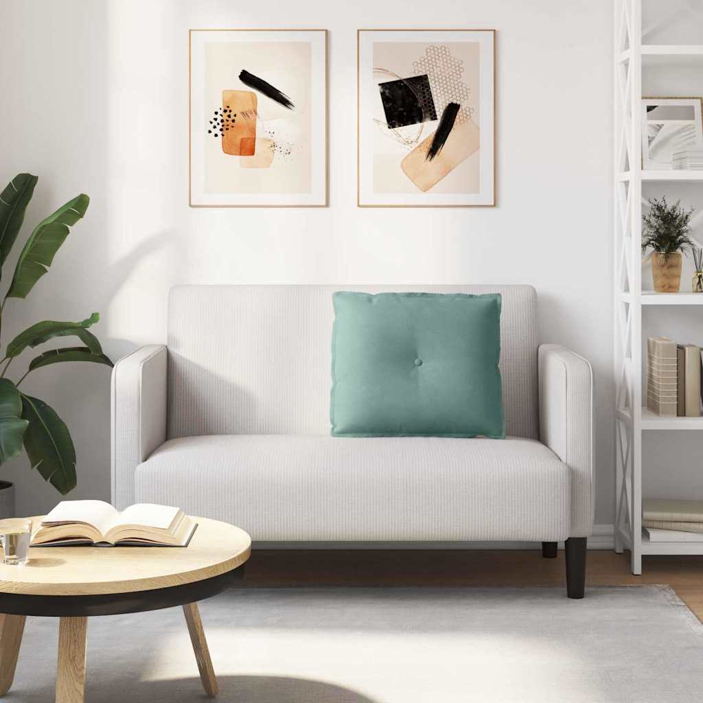 Cuscino per Schiena Verde Mare 60 x 50 cm Tessuto in Cords