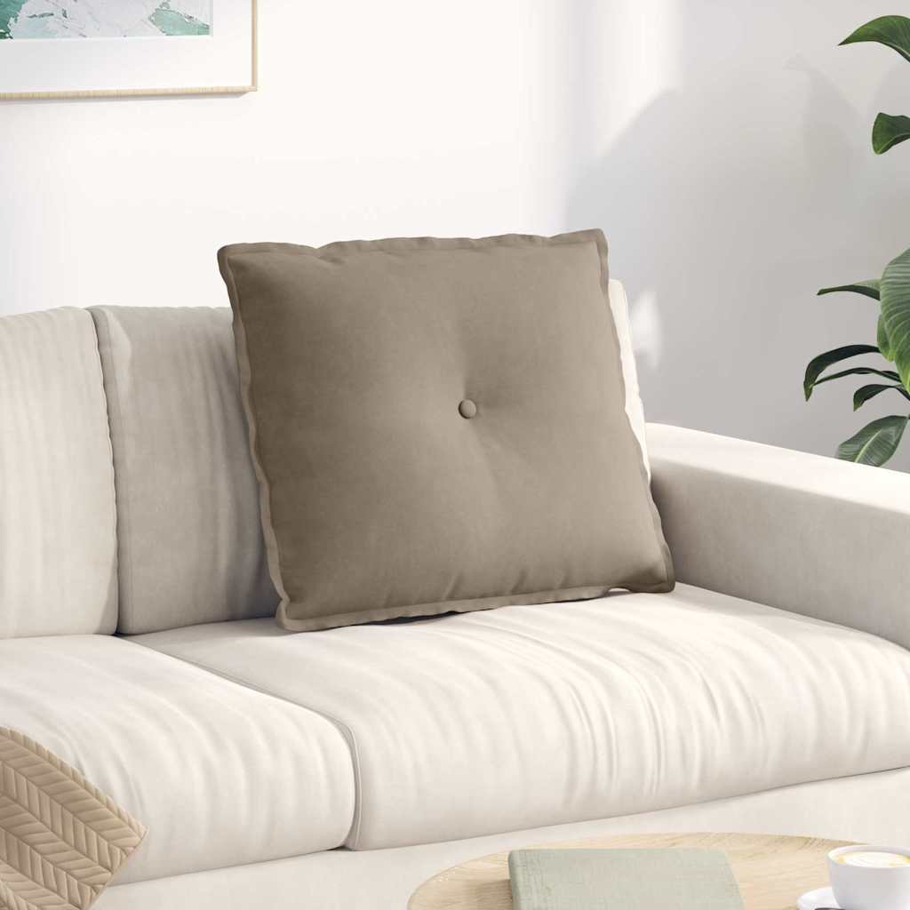 Cuscino per Schiena Tortora 60 x 50 cm Tessuto in Microfibra