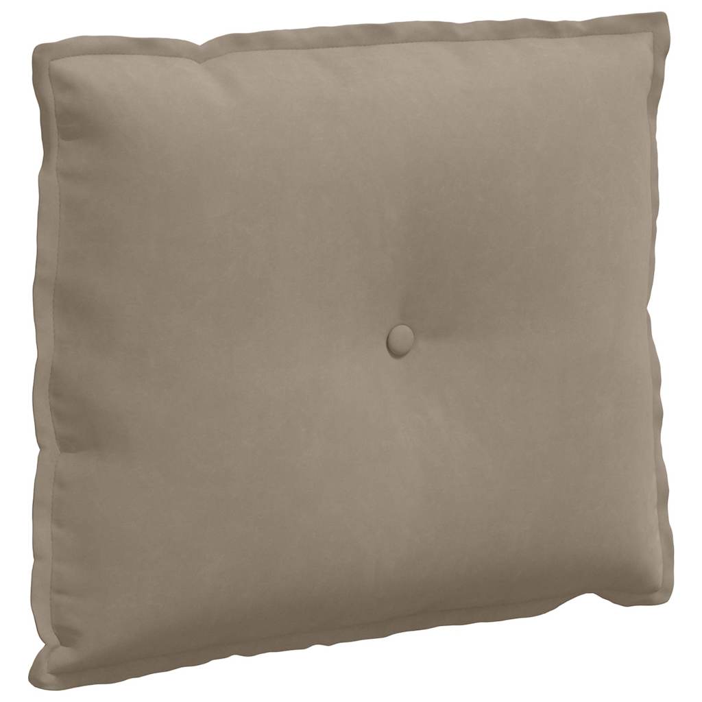 Cuscino per Schiena Tortora 60 x 50 cm Tessuto in Microfibra