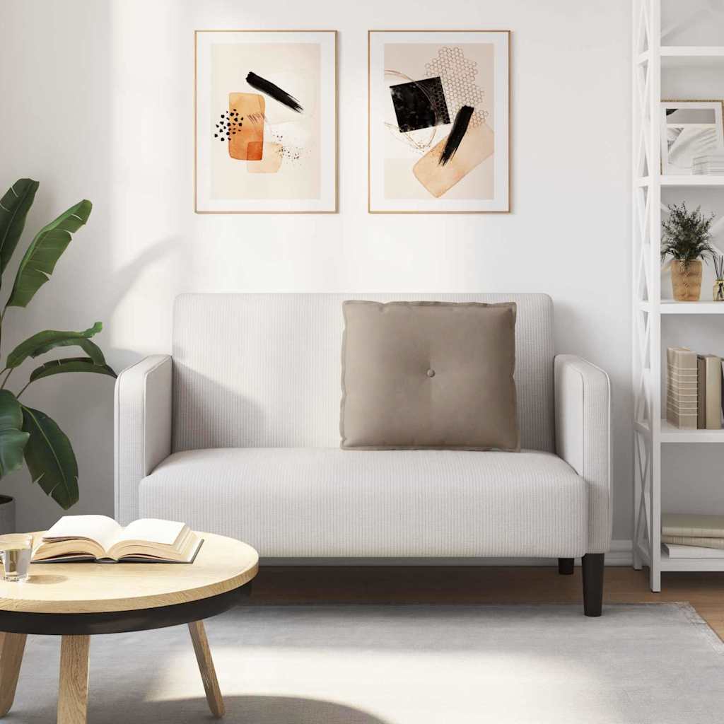 Cuscino per Schiena Tortora 60 x 50 cm Tessuto in Microfibra