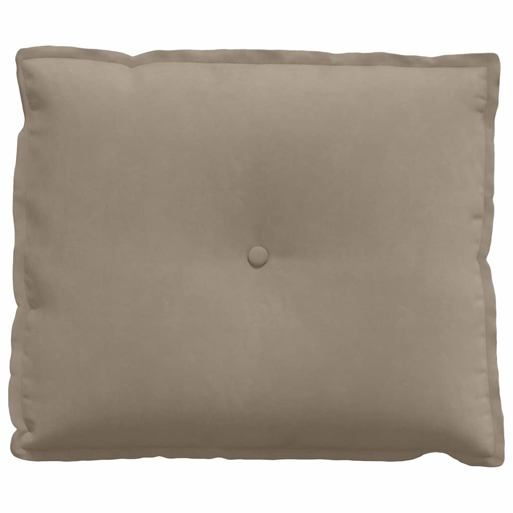 Cuscino per Schiena Tortora 60 x 50 cm Tessuto in Microfibra