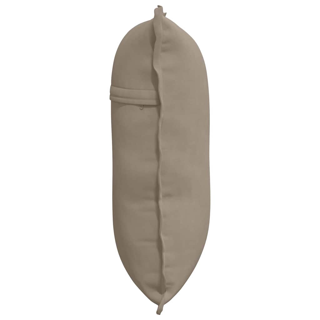 Cuscino per Schiena Tortora 60 x 50 cm Tessuto in Microfibra