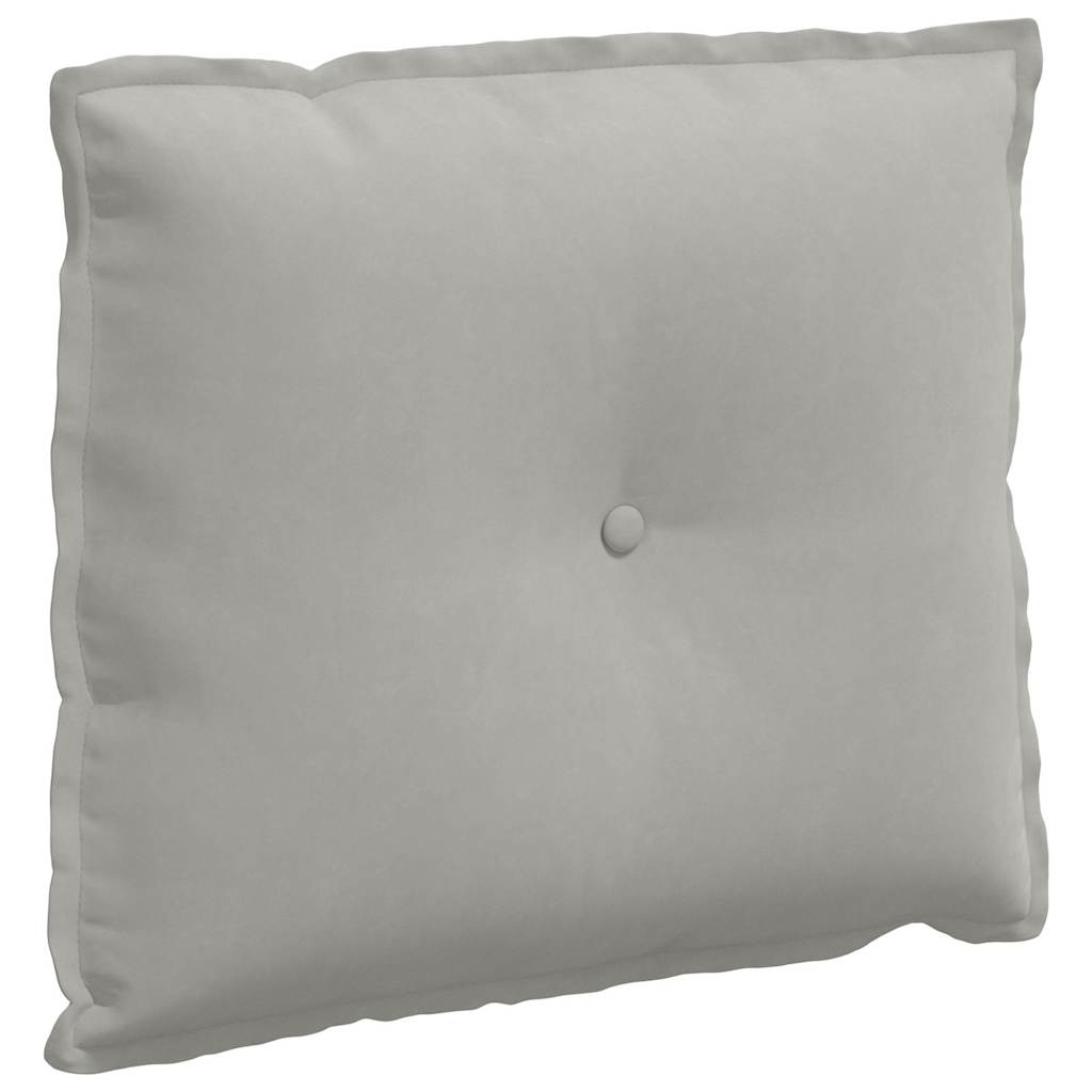 Cuscino per Schiena Grigio Chiaro 60 x 50 cm
