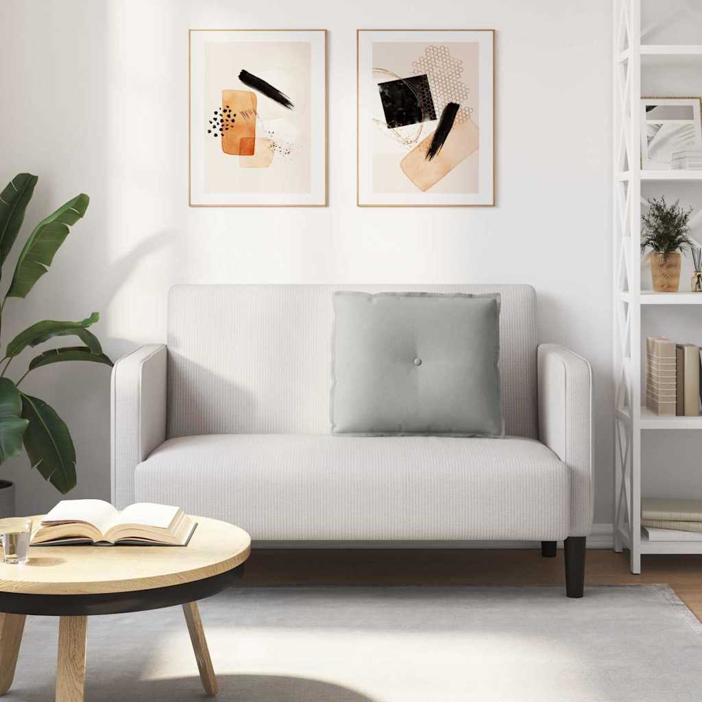Cuscino per Schiena Grigio Chiaro 60 x 50 cm