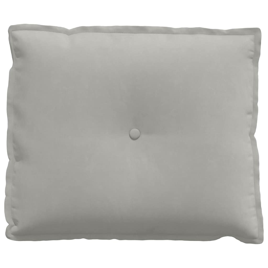 Cuscino per Schiena Grigio Chiaro 60 x 50 cm