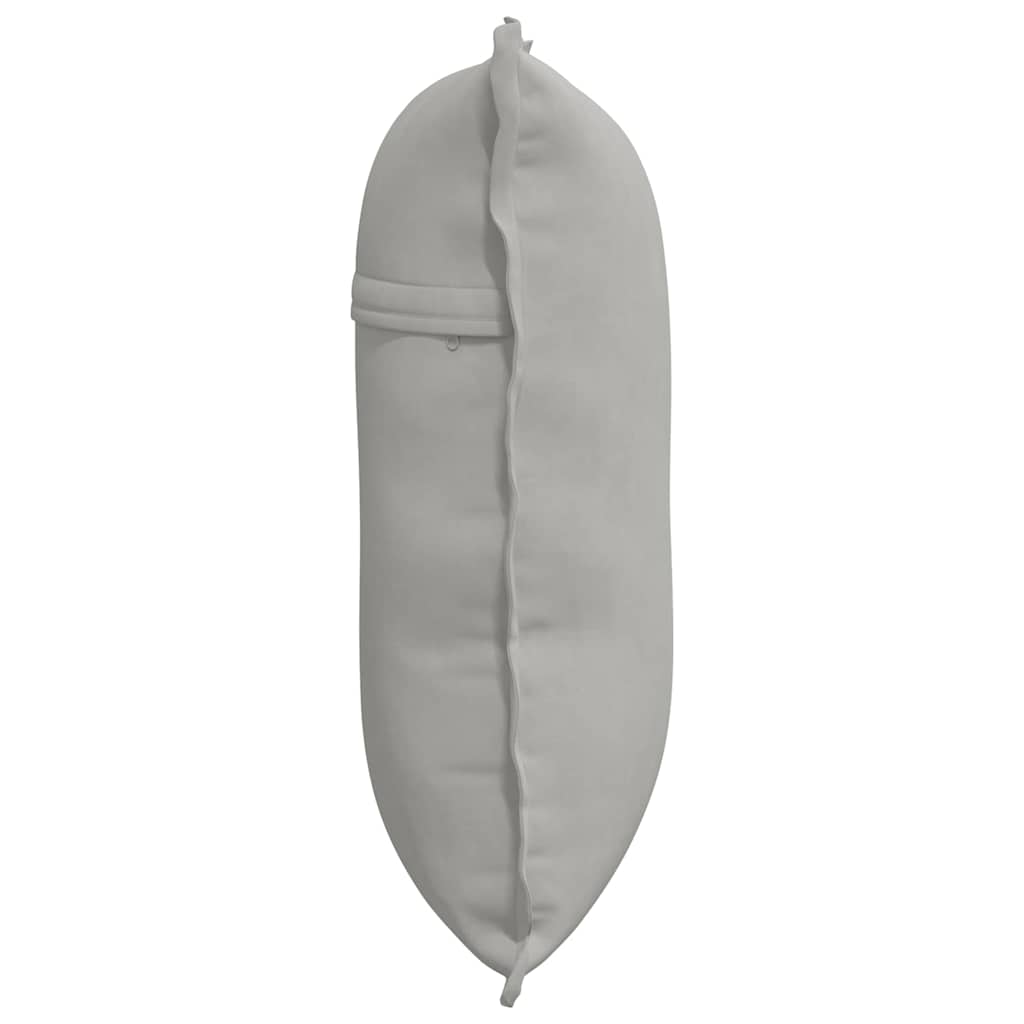 Cuscino per Schiena Grigio Chiaro 60 x 50 cm