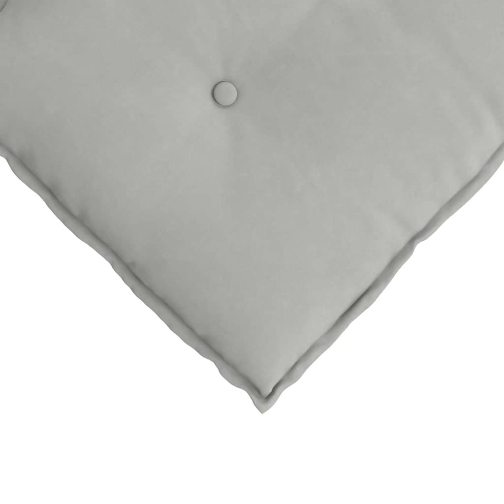 Cuscino per Schiena Grigio Chiaro 60 x 50 cm