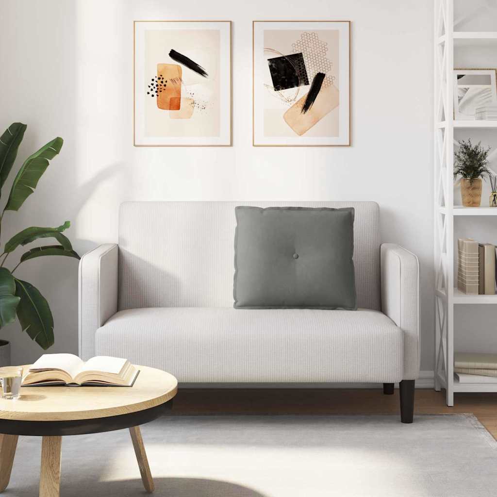 Cuscino per Schiena Grigio Scuro 60 x 50 cm