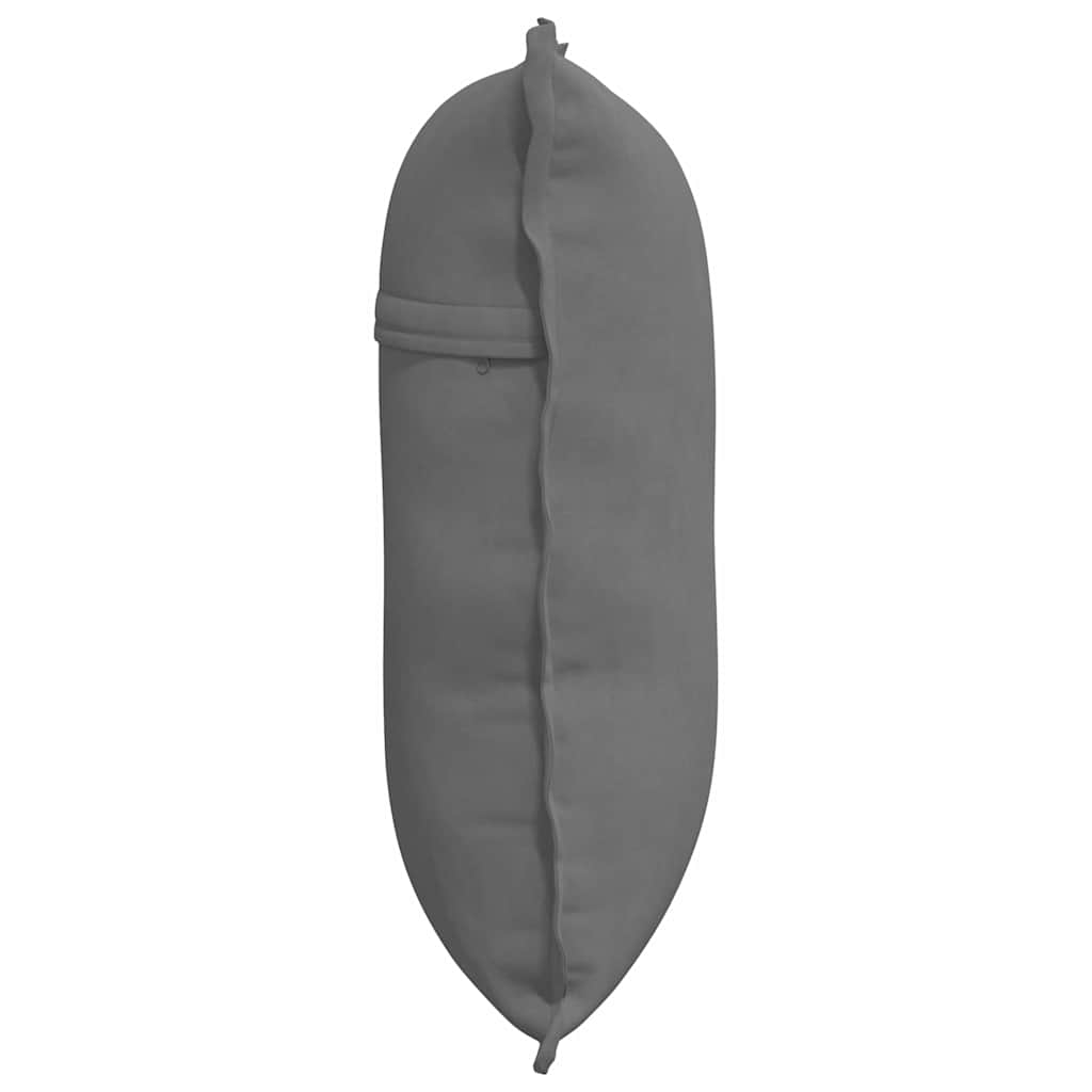 Cuscino per Schiena Grigio Scuro 60 x 50 cm
