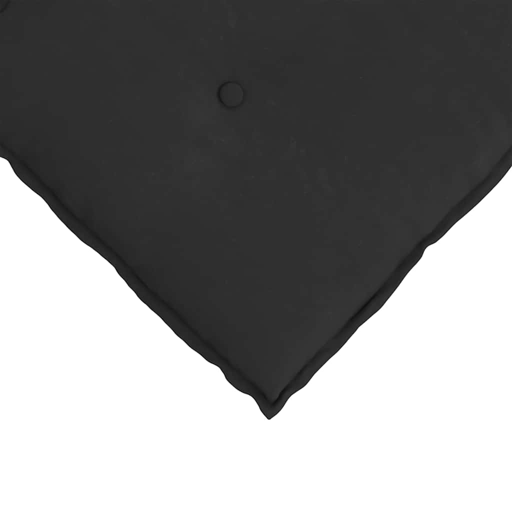 Cuscino per Schiena Nero 60 x 50 cm Tessuto in Microfibra