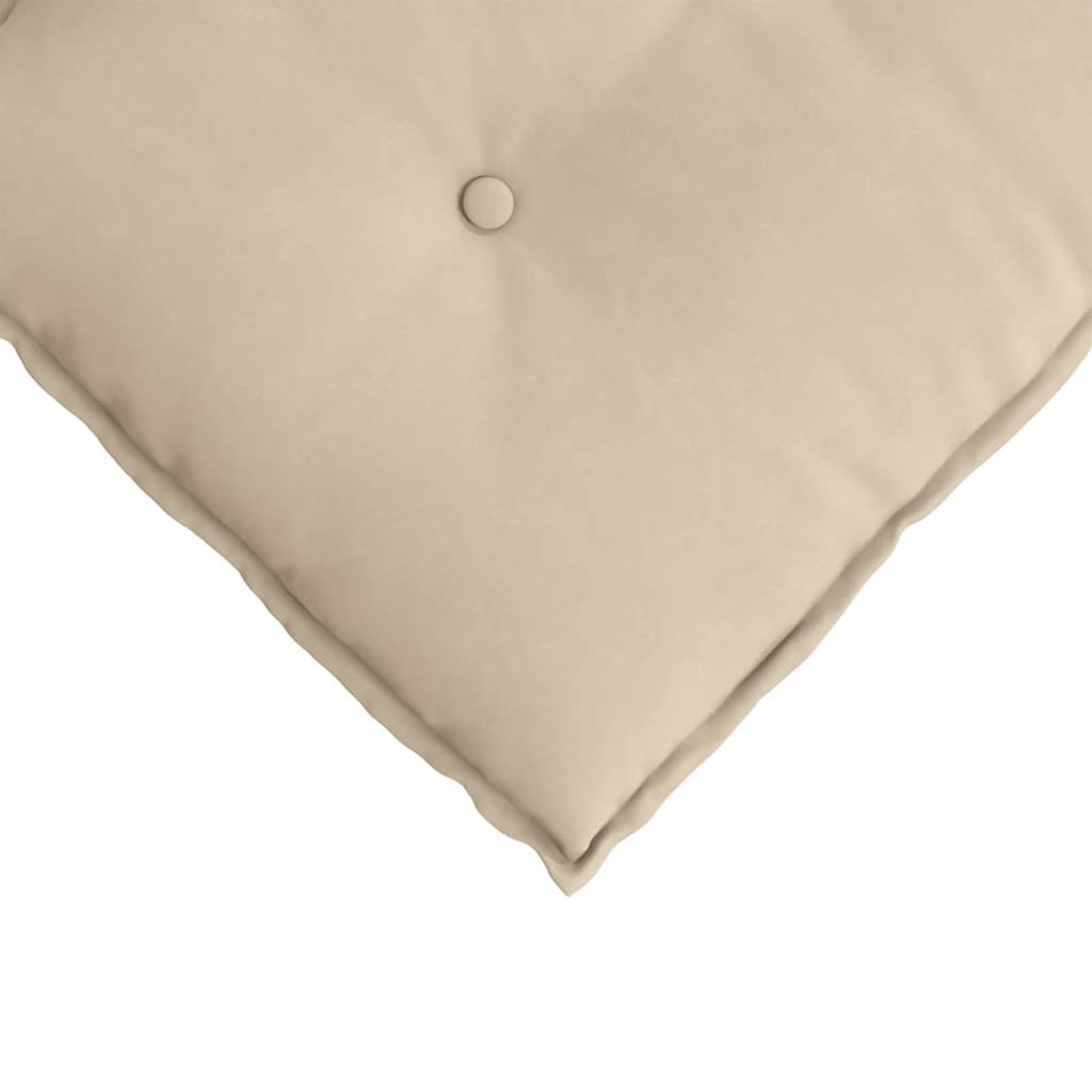 Cuscino per Schiena Crema 60 x 50 cm Tessuto in Microfibra