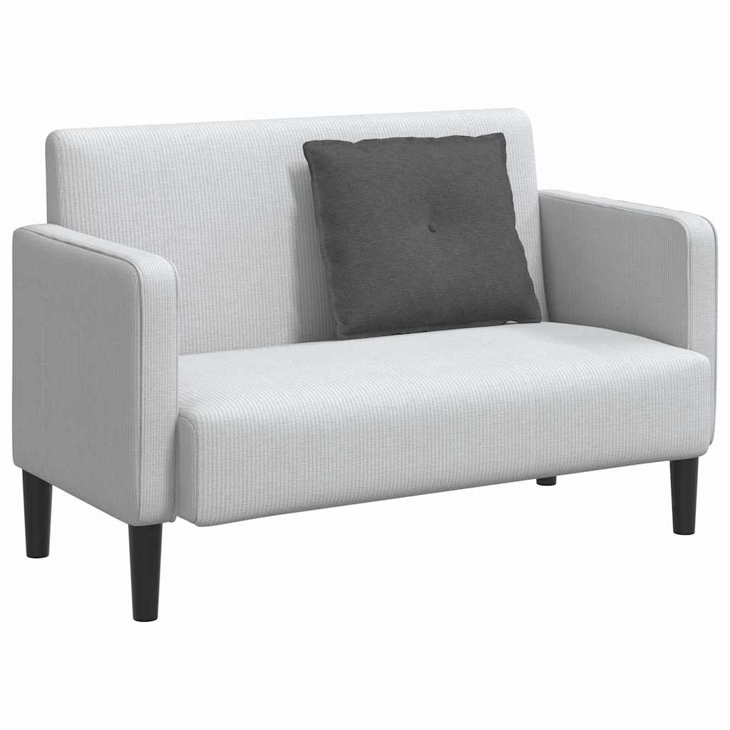 Cuscino per Schiena Grigio Scuro 60 x 50 cm Tessuto in Cords
