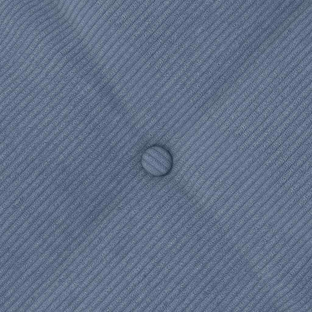 Cuscino per Schiena Blu 60 x 50 cm Tessuto in Cords