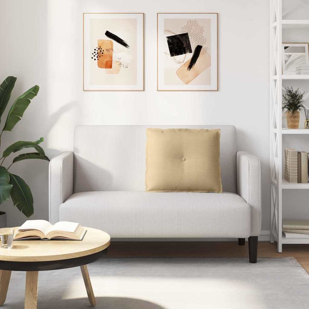 Cuscino per Schiena Grigio Verde 60 x 50 cm Tessuto in Cords