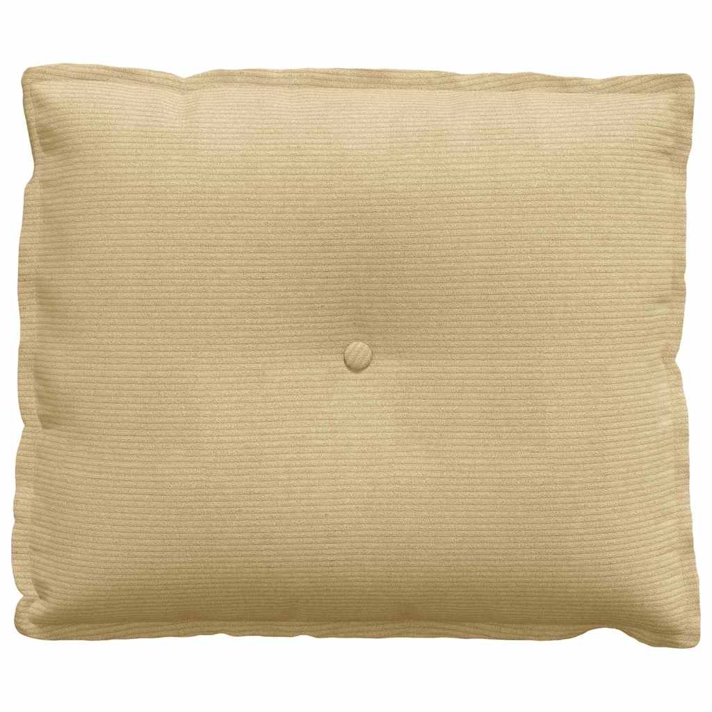 Cuscino per Schiena Grigio Verde 60 x 50 cm Tessuto in Cords