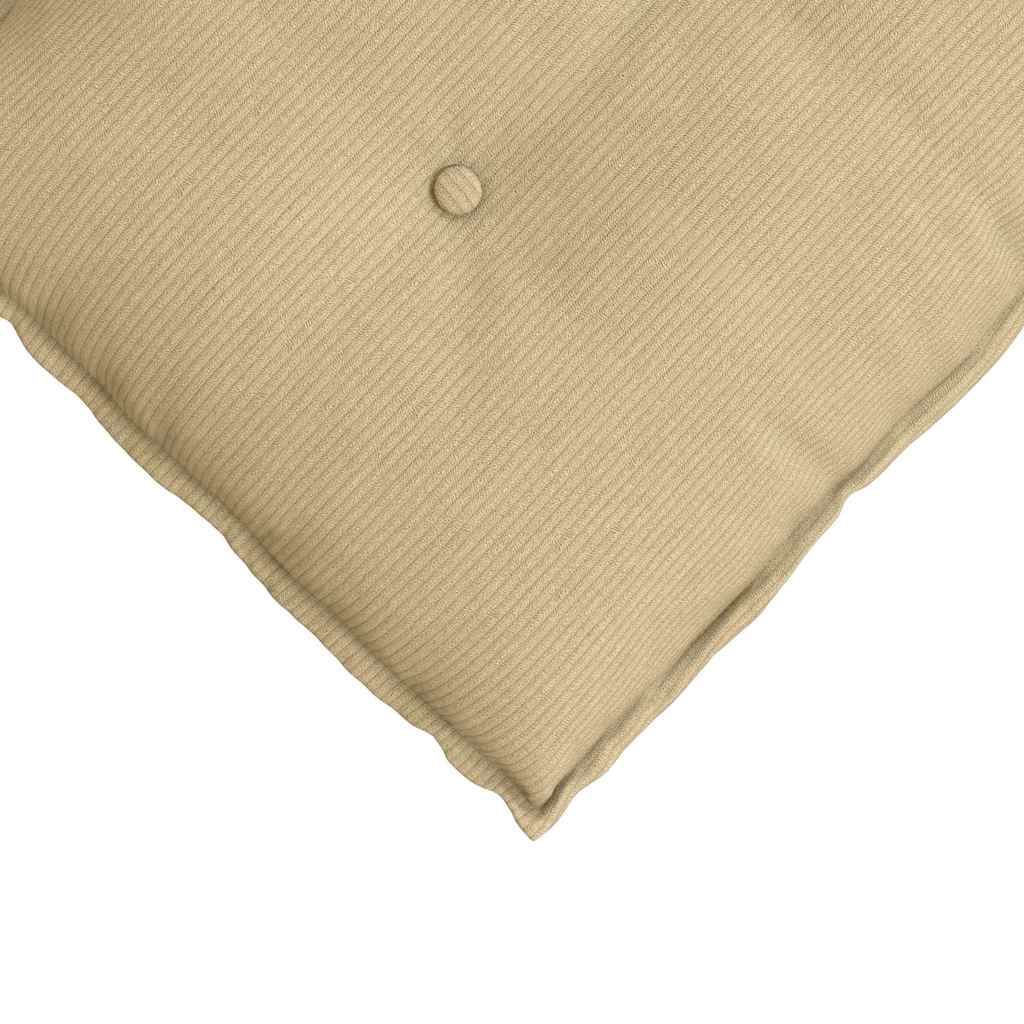 Cuscino per Schiena Grigio Verde 60 x 50 cm Tessuto in Cords