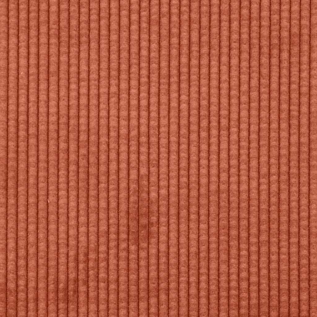 Cuscino per Schiena Rosso Arancio 60 x 50 cm Tessuto in Cords