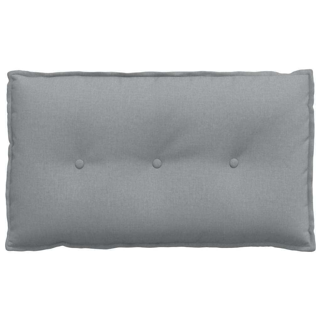 Cuscino per Schiena Grigio chiaro 80 x 19 x 50 cm Tessuto