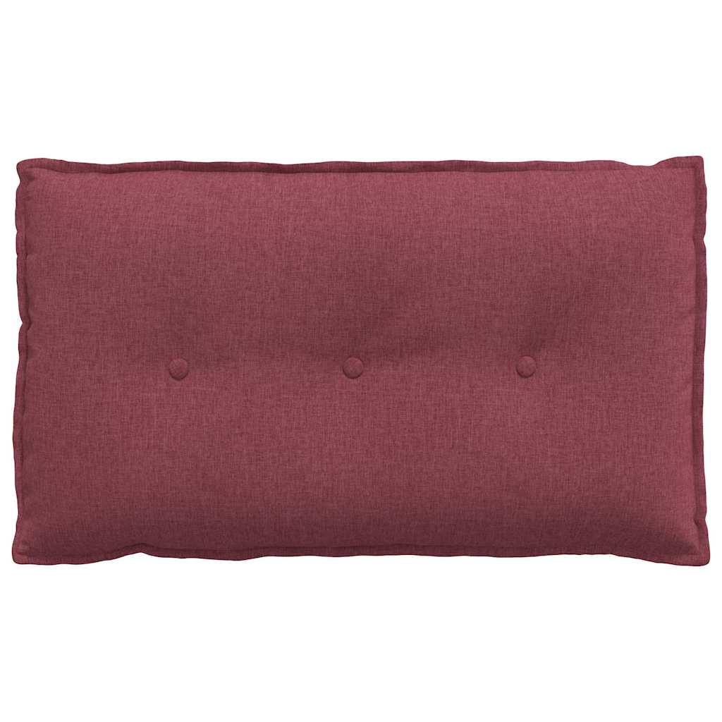 Cuscino per Schiena Rosso Vino 80 x 19 x 50 cm Tessuto