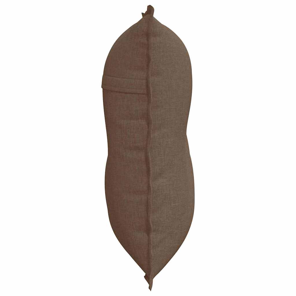 Cuscino per Schiena Marrone 80 x 19 x 50 cm Tessuto