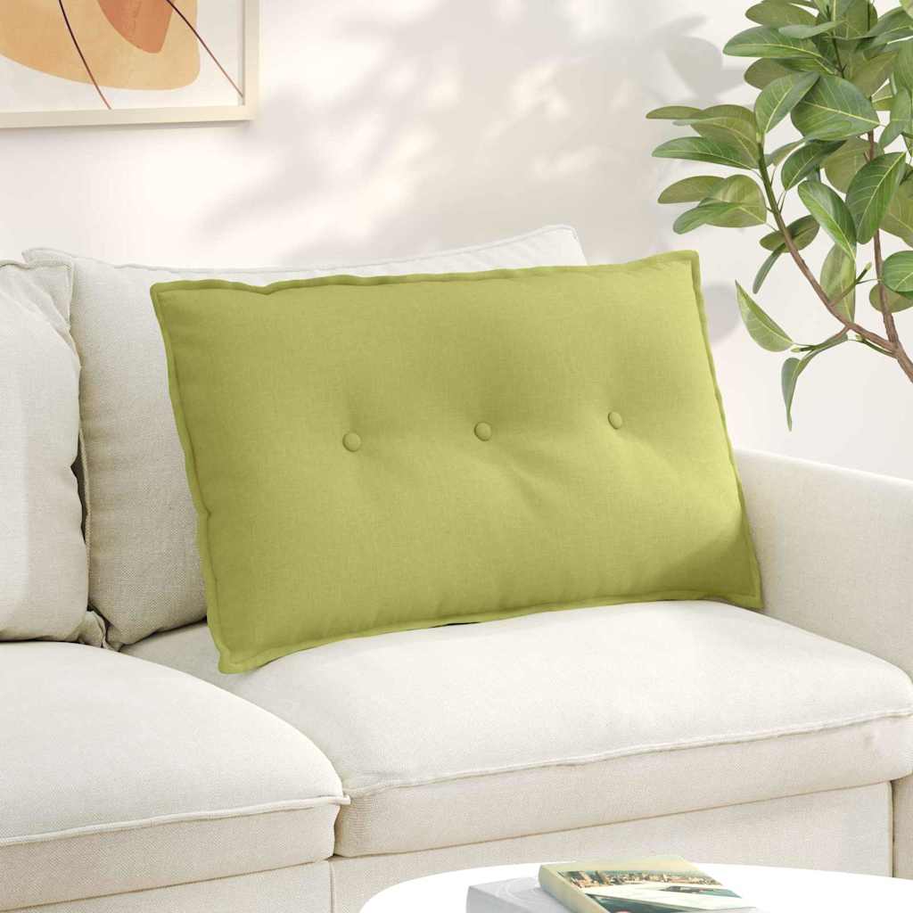 Cuscino per Schiena Verde chiaro 80 x 19 x 50 cm Tessuto